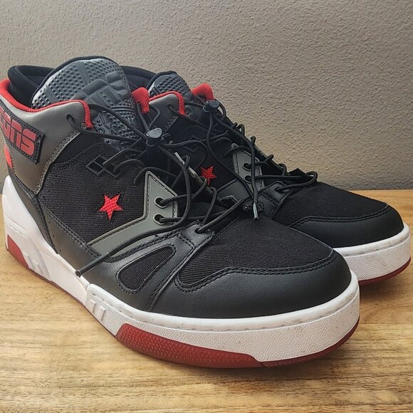 Converse Cons ERX 260 Mid Top Black Enamel Red Carbon Grey 165079c Shoes Mens 12 - Picture 10 of 13